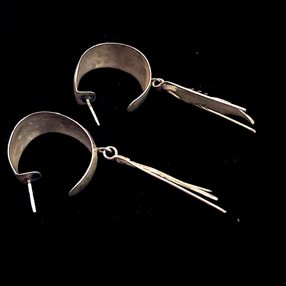 SOLD—-Sterling Silver Earrings - Picture 5 of 5